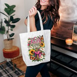 Faith Over Fear Floral Tote Bag thumbnail 5