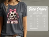 Soccer Grandma Bow Tee or Sweatshirt thumbnail 14