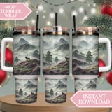 Enchanted Highlands Stag Digital Design Size Bundle Png thumbnail 8