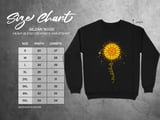 Pickleball Gildan Crewneck Sweatshirt, pickleball Sunflower Botanical Art, Chilly Morning Court Warm Up thumbnail 11