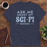 Ask Me About My Sci-Fi Books Softstyle Tee thumbnail 7