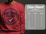 Heart Service Passed T-Shirt: Certified Approved Emblem, Distressed Heart Health Operation Graphic Design thumbnail 14