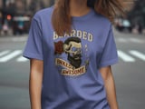 Bearded Inked Awesome T-Shirt, Tattoo Day Tee, Skull Rose, Beard Lover, Funny Graphic Shirt, Men's Women's Unisex thumbnail 4