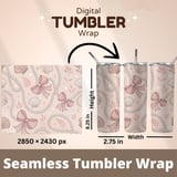 Whimsical Pearl Bow & Shell Digital Pattern Size Bundle Png thumbnail 7