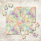 Digital Floral Pattern Bundle, Spring Flower Seamless Design, Tulip Daisy Digital Paper, Watercolor Style Fabric Design, Commercial Use thumbnail 7