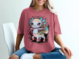 Kawaii Axolotl Archer T-Shirt thumbnail 5