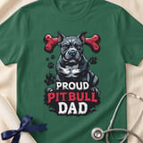 Proud Pitbull Dad Tee | Pit Bull Dad Shirt | Pittie Dad Gift | Dog Dad Shirt thumbnail 10