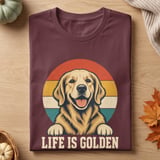 Life Is Golden Retriever Tee thumbnail 6