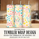Digital Pattern, Doodle Pattern, Abstract Design, Digital Bundle, Colorful Shapes, Polka Dot, Geometric Pattern, Seamless Pattern, Digital thumbnail 2