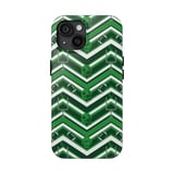 Football Tote Bag: Green Chevron, Sporty Phone Case, Repeating Pattern thumbnail 3