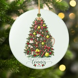 Tennis Christmas Ornament 2026 Keepsake, Preppy Holiday Tree Decor, Tennis Player Coach Gift, Sport Lover Christmas Tree Hanging Decoration thumbnail 2