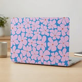 Pink Retro Floral MacBook Case thumbnail 4