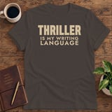 Thriller Is My Writing Language Softstyle Tee thumbnail 2
