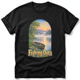 Fishing Dots ~ Comfort Colors Premium Tee thumbnail 1