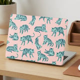 Teal Tiger Pattern MacBook Case thumbnail 2