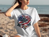 United States Air Force T-Shirt | Patriotic US Air Force F-35 Fighter Jet Tee | American Flag Veteran Aviation Gift Apparel thumbnail 4