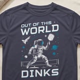 Pickleball Sport-Tek Performance Tee, Out Of This World Dinks Astronaut Graphic, Performance Court Apparel thumbnail 9