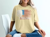 Pickleball Comfort Colors Shirt, PICKLEBALL Distressed USA Flag, Vintage Patriotic Court Graphic Tee thumbnail 13