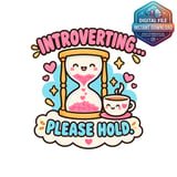 Introverting Please Hold Mug Wrap thumbnail 2