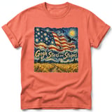Gogh Stars and Stripes ~ Comfort Colors Premium Tee thumbnail 4
