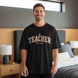 Male Teacher Shirt Est 2026 Vintage Varsity Sweatshirt, New Future Male Educator Hoodie, First Year Teacher Appreciation Gift for Him thumbnail 12