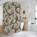 Whispering Woods Owl Shower Curtain thumbnail 2