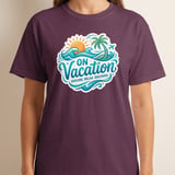 On Vacation Explore Relax Discover T-Shirt | Tropical Beach Summer Travel Tee | Wanderlust Holiday Outfit | Vacation Mode Gift thumbnail 9