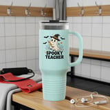 Spooky Teacher Tumbler, Cute Halloween Ghost with Hat, Teacher Appreciation Tumbler, Back to School Tumbler, Fall Tumbler, Teacher Gift thumbnail 4
