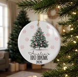 Pink Christmas Tree Ornament Digital thumbnail 5