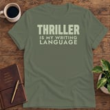 Thriller Is My Writing Language Softstyle Tee thumbnail 8
