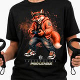 Fox Gamer Shirt for Toddler, Funny Virtual Reality Gaming Tee, Kids Birthday Gift, Pixo League by Farron House thumbnail 3