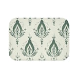 Sage Green Damask Shower Curtain, Bath Mat Set, Boho Floral Bathroom Decor, Vintage Botanical Cottagecore Housewarming Gift for New Home thumbnail 15