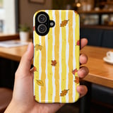Fall Leaves Autumn Phone Case | Distressed Stripe Tote Bag | Cozy Seasonal Fall Colors | Thanksgiving Gift For Her thumbnail 13
