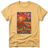 Gogh Tulips ~ Comfort Colors Premium Tee thumbnail 7