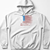 Pickleball Gildan Fleece Hoodie, Pickleball Patriotic USA Flag Graphic Print, Warm Court Pullover thumbnail 7