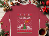 Dino Santa Meteor Holiday Sweatshirt thumbnail 7