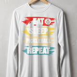 Pickleball Sport-Tek Long Sleeve Tee, Eat Sleep Pickleball Repeat, Performance Sun Shield Shirt thumbnail 11
