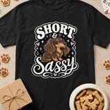 Short and Sassy Dachshund Tee thumbnail 1