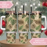 Lush Tropics Rattan Weave Digital Design Size Bundle Png thumbnail 8