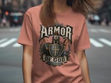 Armor of God T-Shirt | Ephesians 6:11 Quote Tee | Christian Faith Apparel Gift | Medieval Knight Warrior Religious Shirt | Vintage thumbnail 4
