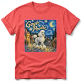 Gogh Poodle ~ Comfort Colors Premium Tee thumbnail 3