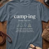 Camping Definition Humor Tee thumbnail 3