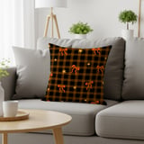 Cozy Plaid Bow Velveteen Blanket, Rustic Autumn Star Pattern Throw Pillow, Fall Woven Blanket, Halloween Home Decor Gift thumbnail 19