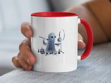 Halloween Mug, Ghost Mug, Spooky Season, Cute Ghost, Makeup Ghost, Halloween Gifts, Spooky Mug, Gift for Her, Fall Mug thumbnail 1