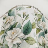 Gardenia Bloom Watercolor Shower Curtain thumbnail 6