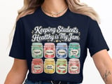 School Nurse T-Shirt: Student Health Jam Jar Design, Nurse Appreciation Gift thumbnail 7
