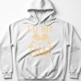 Pickleball Gildan Fleece Hoodie, I'd Hit That Paddle Clink Graphic, Pickleball Court Pullover Sweatshirt thumbnail 7