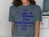 Distressed Star of Life Graphic T-Shirt thumbnail 11