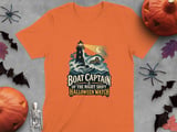 Boat Captain Of The Night Shift Halloween Watch Lighthouse Waves Nautical Graphic Crewneck Sweatshirt thumbnail 4