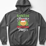 Pickleball Gildan Fleece Hoodie, Santas Favorite Pickleball Player, Festive Winter Court Pullover thumbnail 4